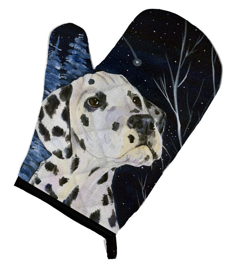 Picture of Carolines Treasures SS8370OVMT Starry Night Dalmatian Oven Mitt