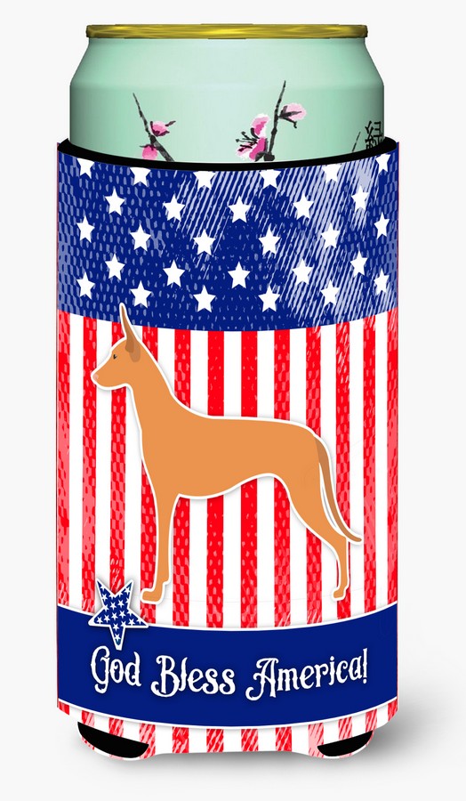 BB3288TBC USA Patriotic Pharaoh Hound Tall Boy Beverage Insulator Hugger