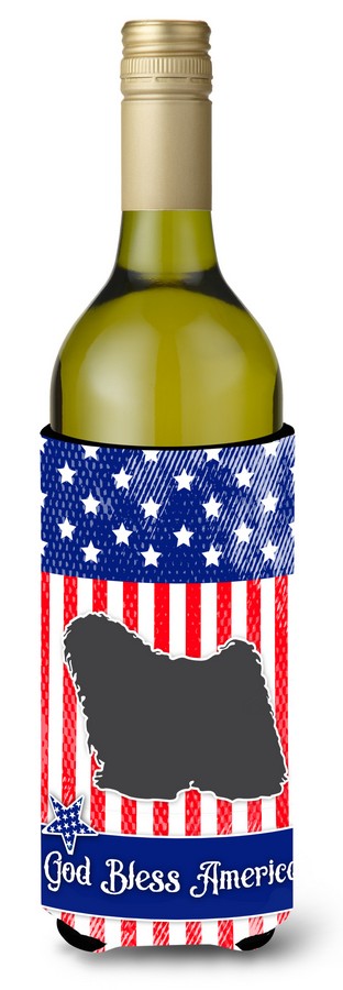 BB3363LITERK USA Patriotic Puli Wine Bottle Beverge Insulator Hugger