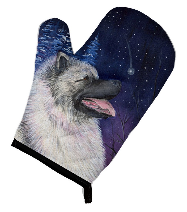 Picture of Carolines Treasures SS8350OVMT Starry Night Keeshond Oven Mitt