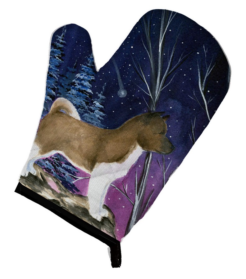 Picture of Carolines Treasures SS8352OVMT Starry Night Akita Oven Mitt