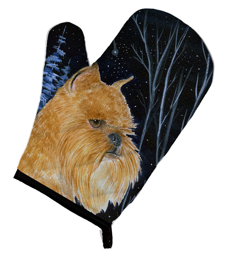 Picture of Carolines Treasures SS8362OVMT Starry Night Brussels Griffon Oven Mitt