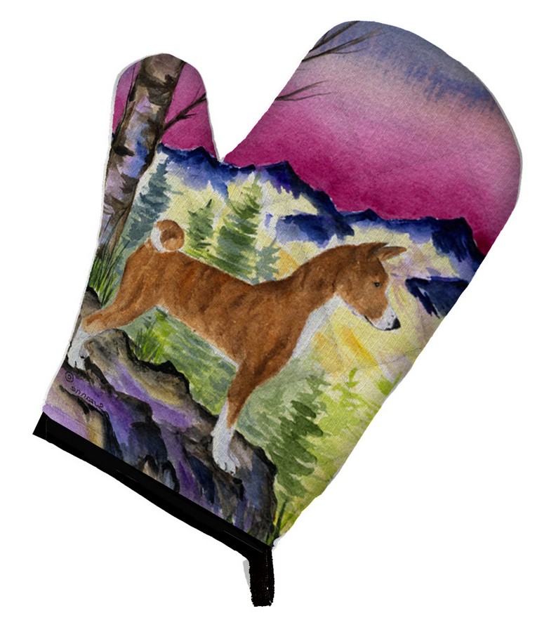 Picture of Carolines Treasures SS8371OVMT Basenji Oven Mitt