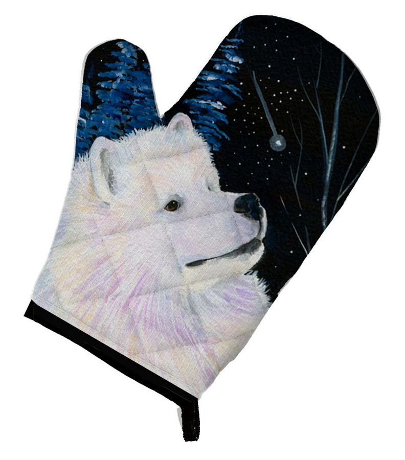 Picture of Carolines Treasures SS8376OVMT Starry Night Samoyed Oven Mitt