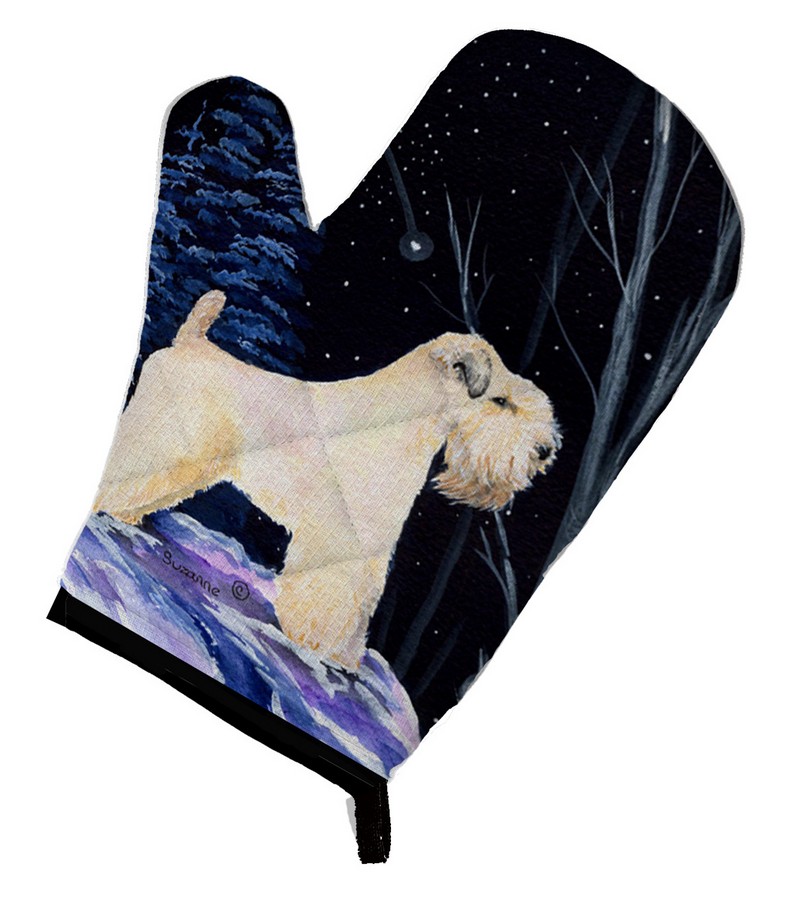 Picture of Carolines Treasures SS8386OVMT Starry Night Wheaten Terrier Soft Coated Oven Mitt