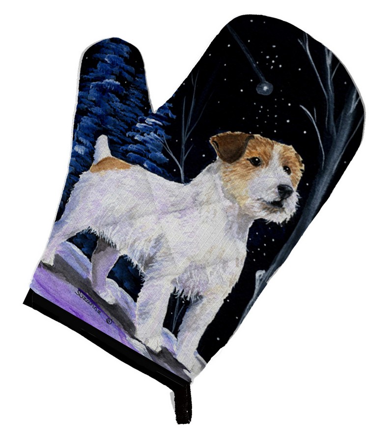 Picture of Carolines Treasures SS8388OVMT Starry Night Jack Russell Terrier Oven Mitt