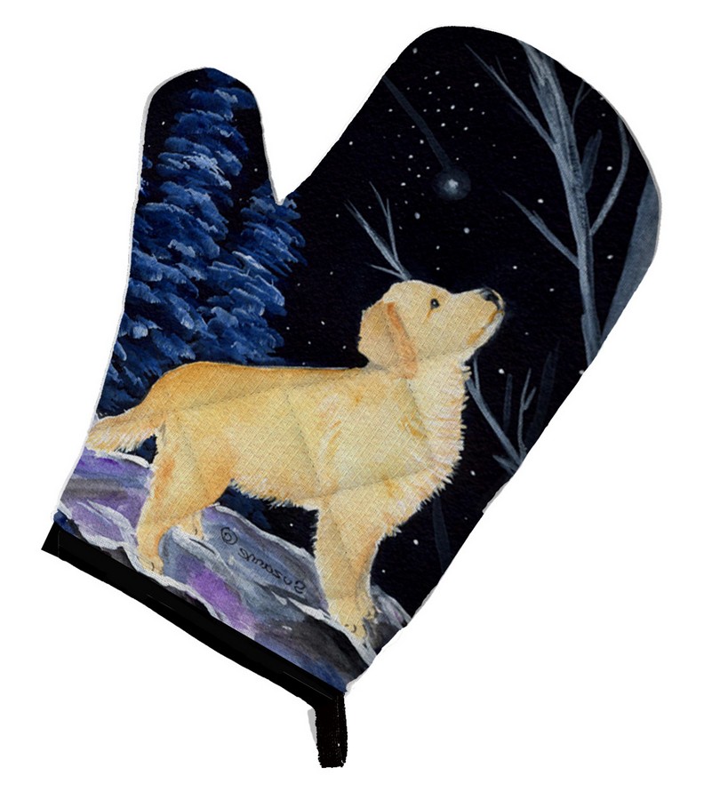 Picture of Carolines Treasures SS8392OVMT Starry Night Golden Retriever Oven Mitt