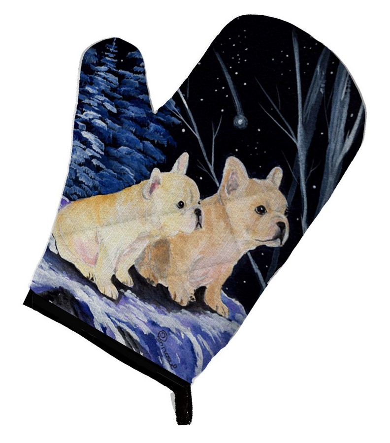 Picture of Carolines Treasures SS8395OVMT Starry Night French Bulldog Oven Mitt
