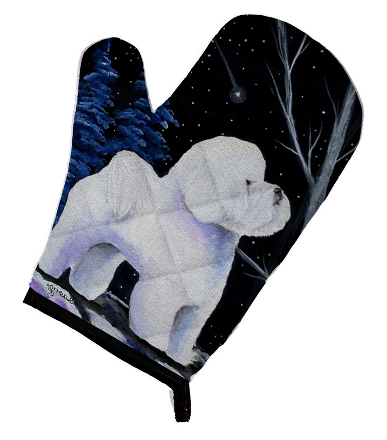 Picture of Carolines Treasures SS8397OVMT Starry Night Bichon Frise Oven Mitt