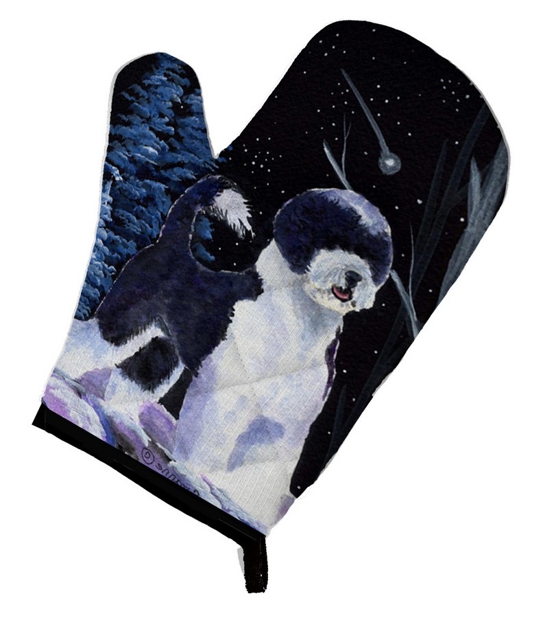 Picture of Carolines Treasures SS8399OVMT Starry Night Portuguese Water Dog Oven Mitt