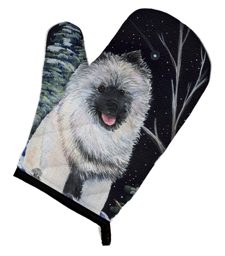 Picture of Carolines Treasures SS8404OVMT Starry Night Keeshond Oven Mitt