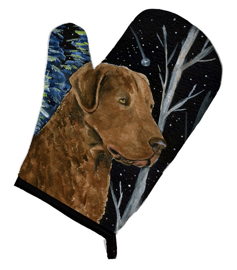 Picture of Carolines Treasures SS8411OVMT Starry Night Chesapeake Bay Retriever Oven Mitt