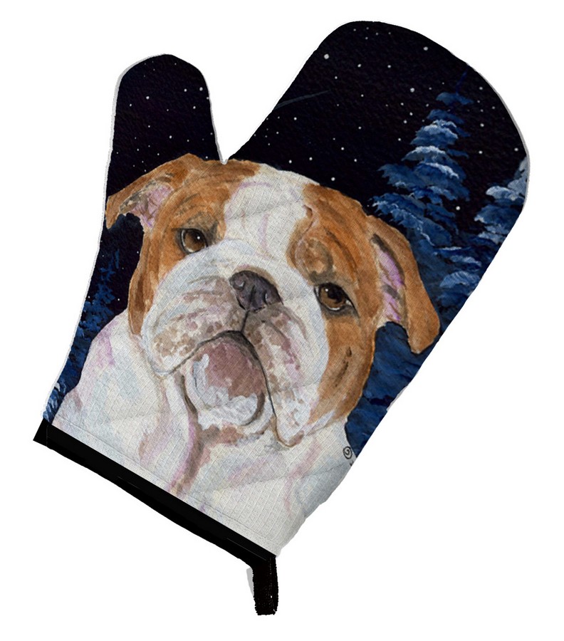 Picture of Carolines Treasures SS8447OVMT Starry Night English Bulldog Oven Mitt