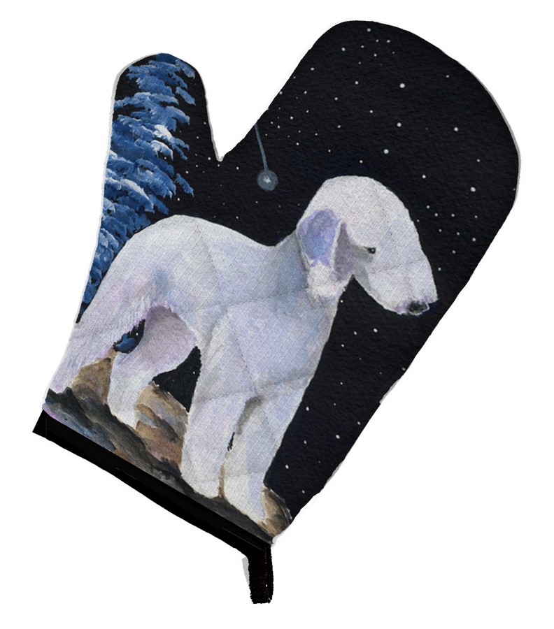 Picture of Carolines Treasures SS8455OVMT Starry Night Bedlington Terrier Oven Mitt
