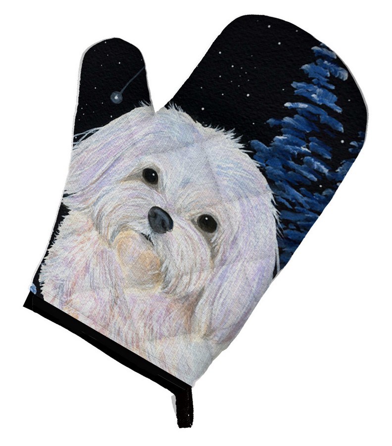 Picture of Carolines Treasures SS8460OVMT Starry Night Maltese Oven Mitt