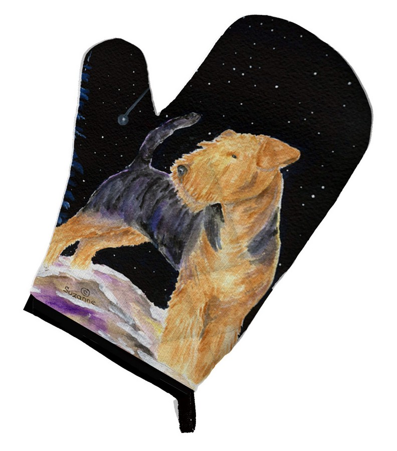 Picture of Carolines Treasures SS8464OVMT Starry Night Welsh Terrier Oven Mitt
