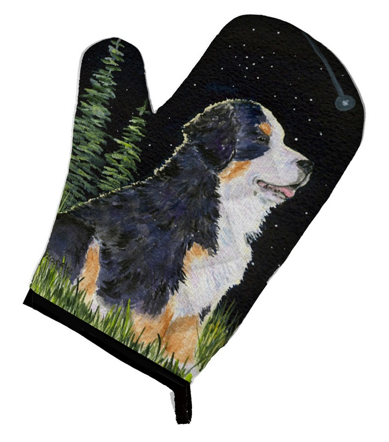 Picture of Carolines Treasures SS8468OVMT Starry Night Bernese Mountain Dog Oven Mitt