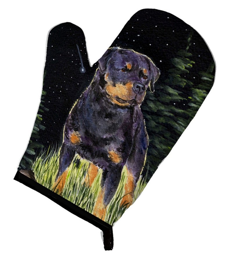 Picture of Carolines Treasures SS8475OVMT Starry Night Rottweiler Oven Mitt