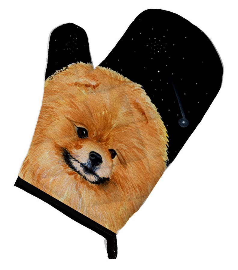 Picture of Carolines Treasures SS8481OVMT Starry Night Pomeranian Oven Mitt