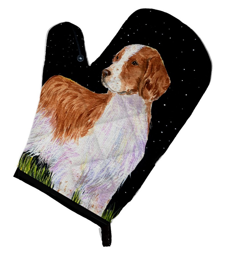 Picture of Carolines Treasures SS8482OVMT Starry Night Welsh Springer Spaniel Oven Mitt