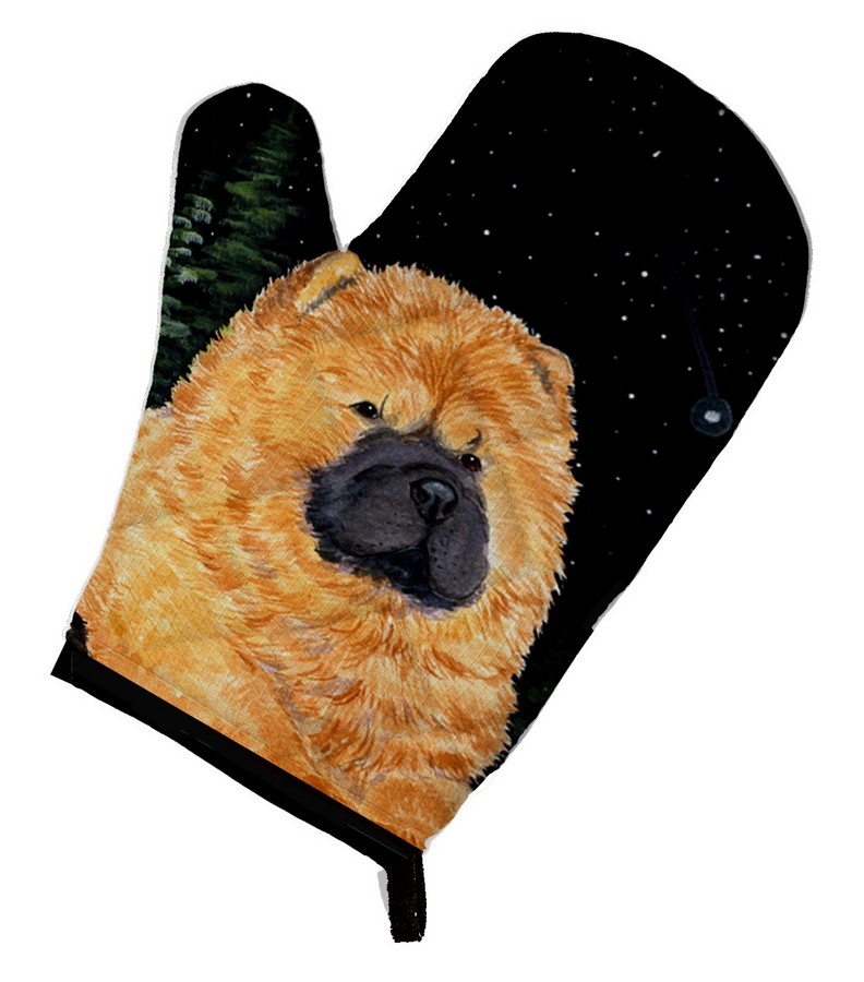 Picture of Carolines Treasures SS8489OVMT Starry Night Chow Chow Oven Mitt