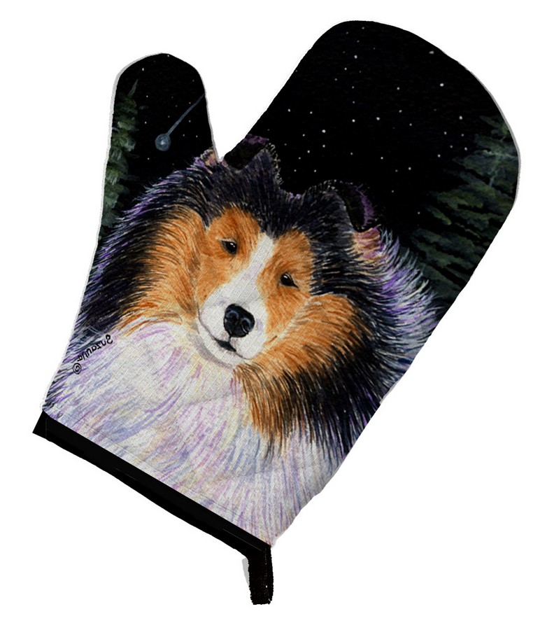 Picture of Carolines Treasures SS8491OVMT Starry Night Collie Oven Mitt