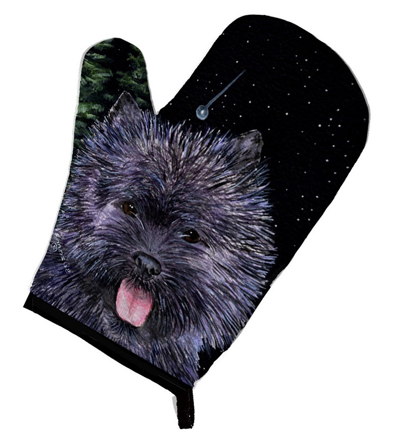 Picture of Carolines Treasures SS8494OVMT Starry Night Cairn Terrier Oven Mitt