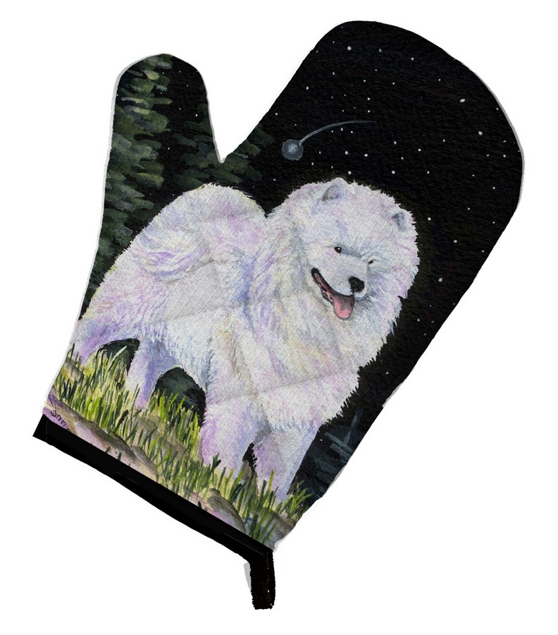 Picture of Carolines Treasures SS8498OVMT Starry Night Samoyed Oven Mitt