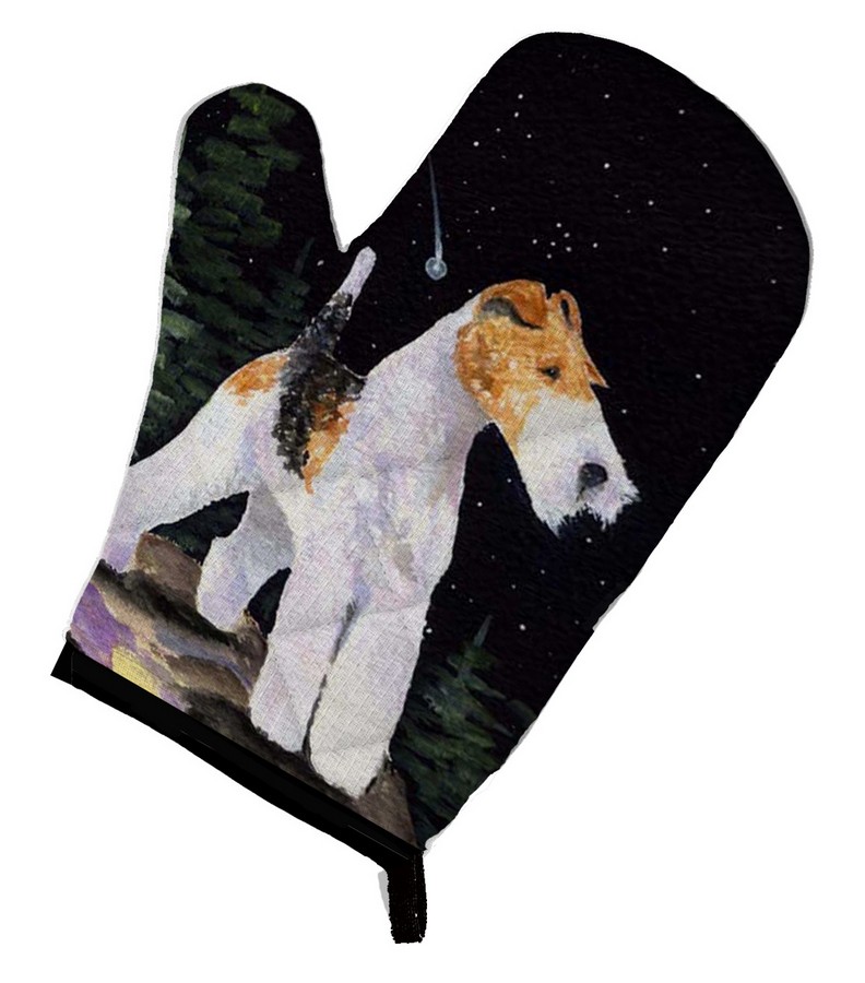 Picture of Carolines Treasures SS8503OVMT Starry Night Fox Terrier Oven Mitt