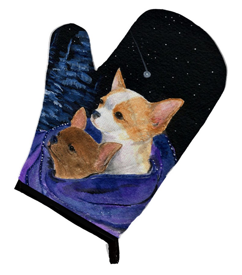Picture of Carolines Treasures SS8513OVMT Starry Night Chihuahua Oven Mitt
