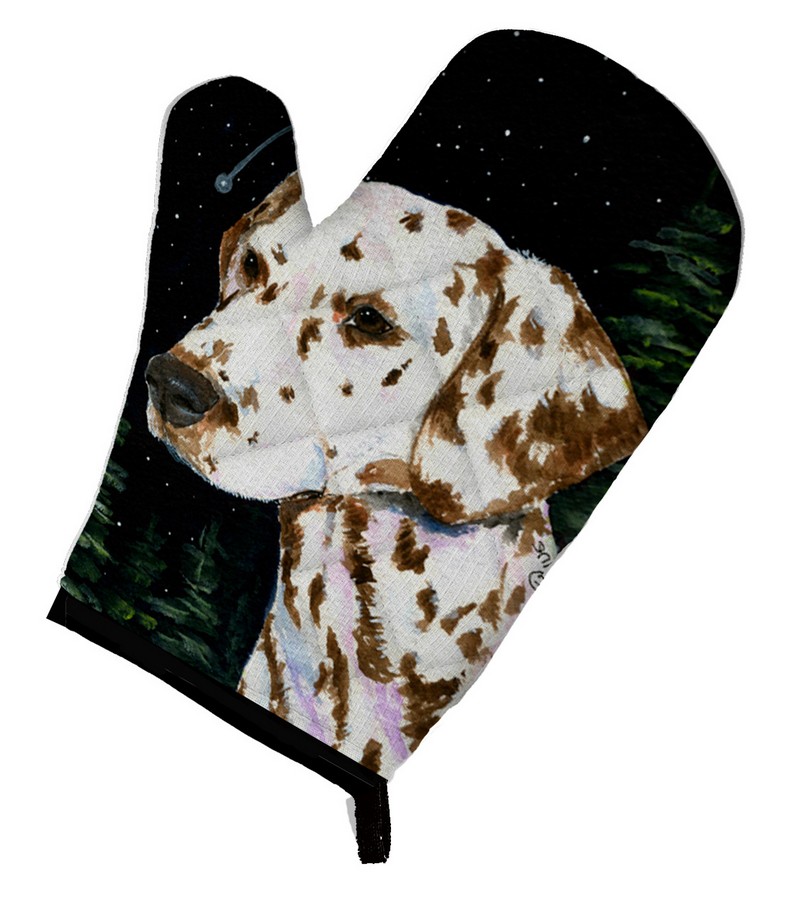 Picture of Carolines Treasures SS8518OVMT Starry Night Dalmatian Oven Mitt