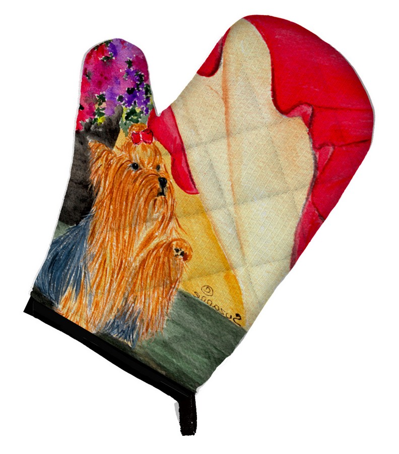 Picture of Carolines Treasures SS8522OVMT Lady with Her Yorkie Oven Mitt
