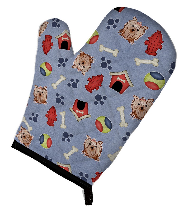 Picture of Carolines Treasures BB3983OVMT Dog House Collection Yorkie Yorkishire Terrier Oven Mitt