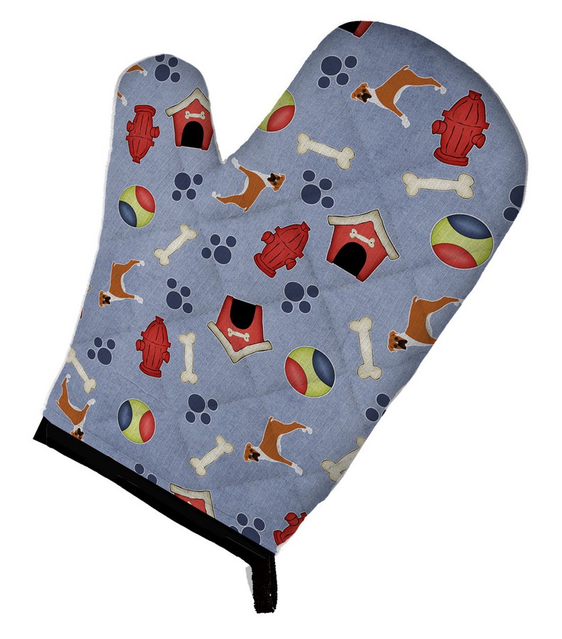 Picture of Carolines Treasures BB4054OVMT Dog House Collection Boxer Oven Mitt