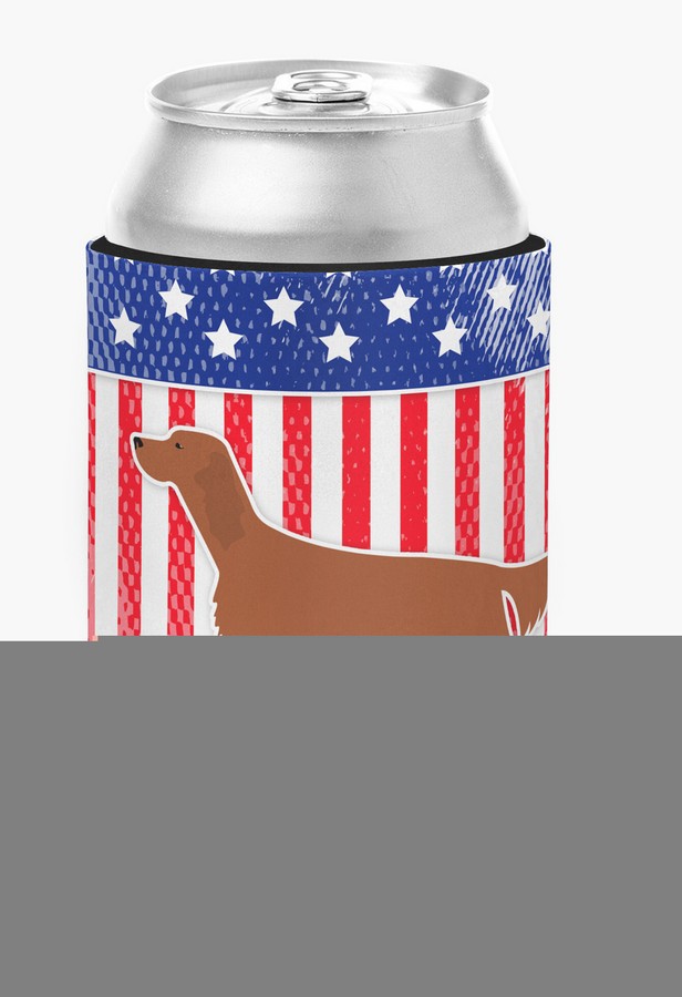 IUSA Patriotic rish Setter Can or Bottle Hugger