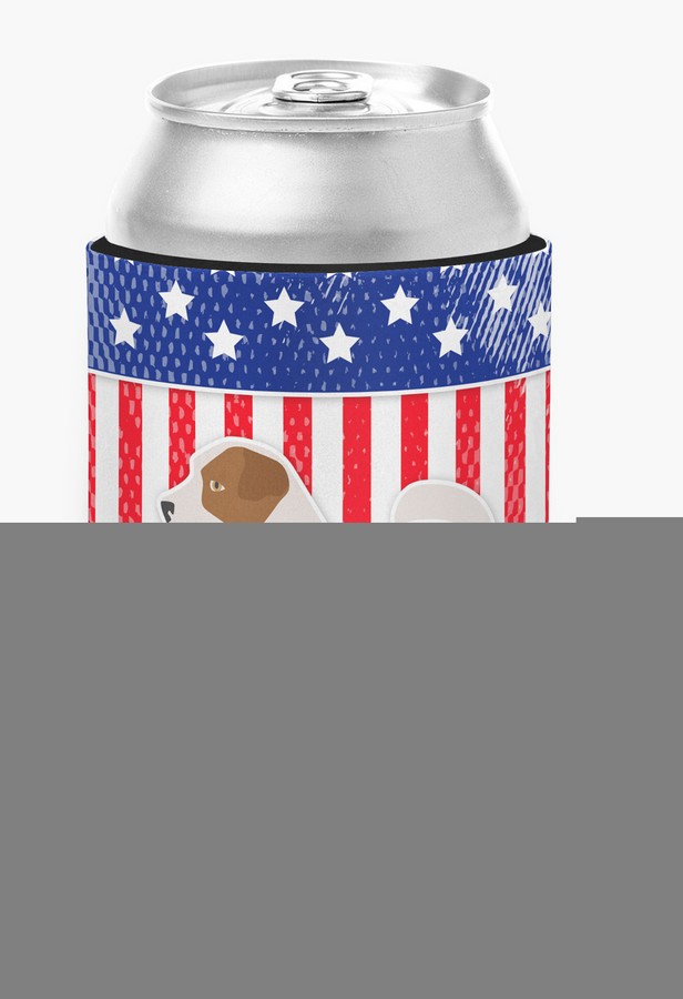 USA Patriotic Jack Russell Terrier Can or Bottle Hugger