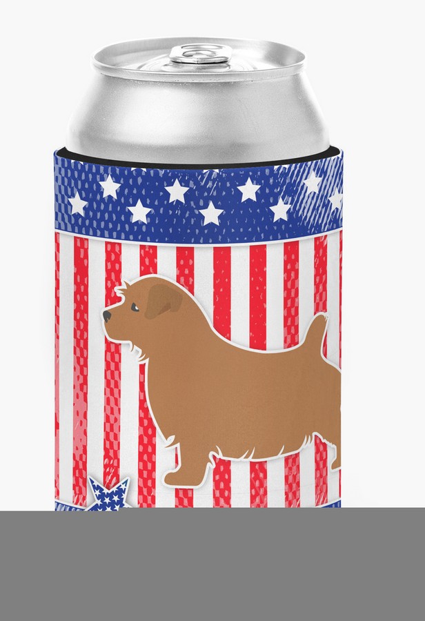 BB3309CC USA Patriotic Norfolk Terrier Can or Bottle Hugger