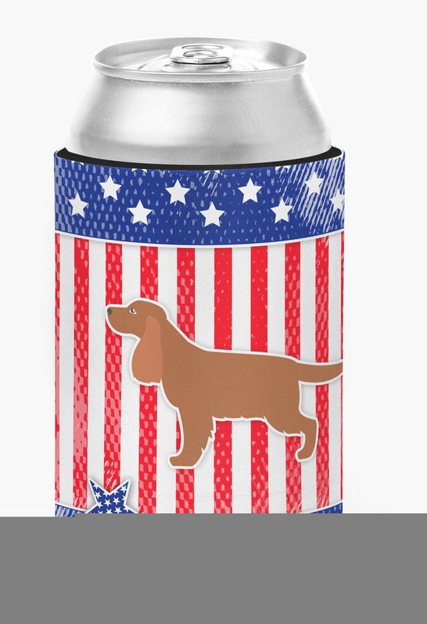 USA Patriotic English Cocker Spaniel Can or Bottle Hugger