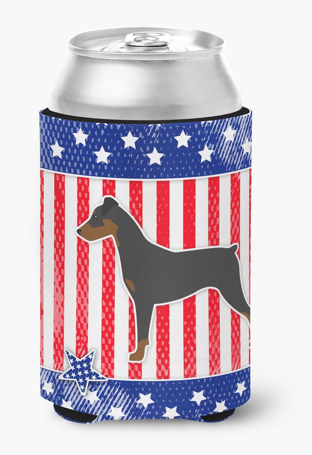 BB3313CC USA Patriotic German Pinscher Can or Bottle Hugger