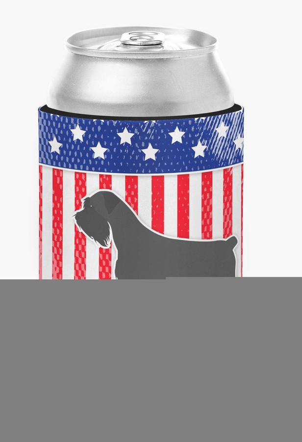 BB3373CC USA Patriotic Giant Schnauzer Can or Bottle Hugger
