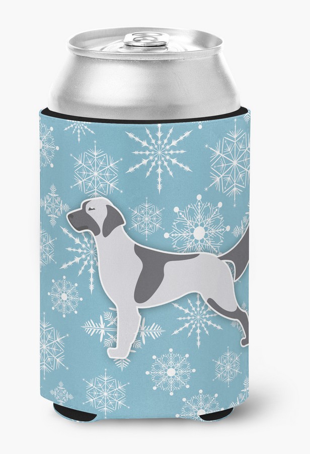 Winter Snowflake English Setter Can or Bottle Hugger