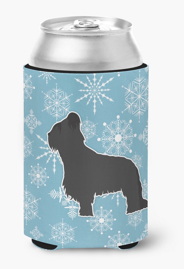 Winter Snowflake Briard Can or Bottle Hugger