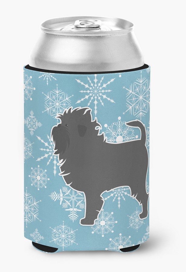 Winter Snowflake Affenpinscher Can or Bottle Hugger