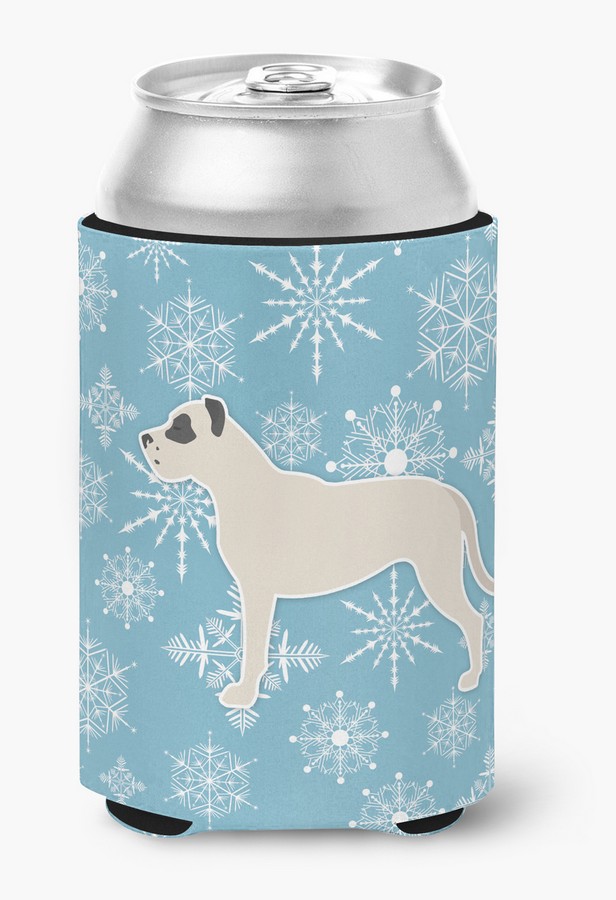Winter Snowflake Dogo Argentino Can or Bottle Hugger