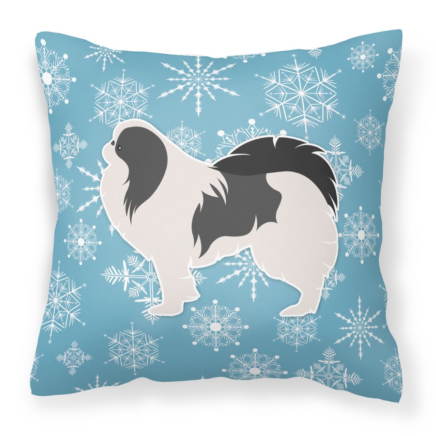 Winter Snowflake Japanese Chin Fabric Decorative Pillow