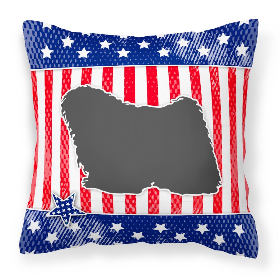 USA Patriotic Puli Fabric Decorative Pillow