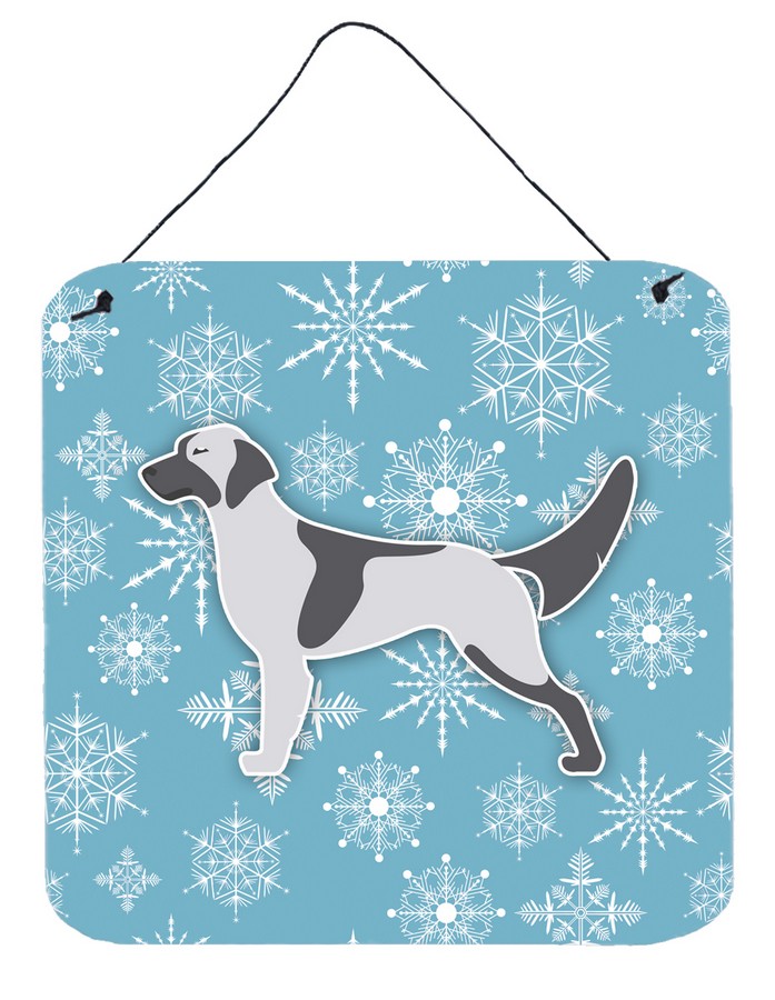 Winter Snowflake English Setter Wall or Door Hanging Prints