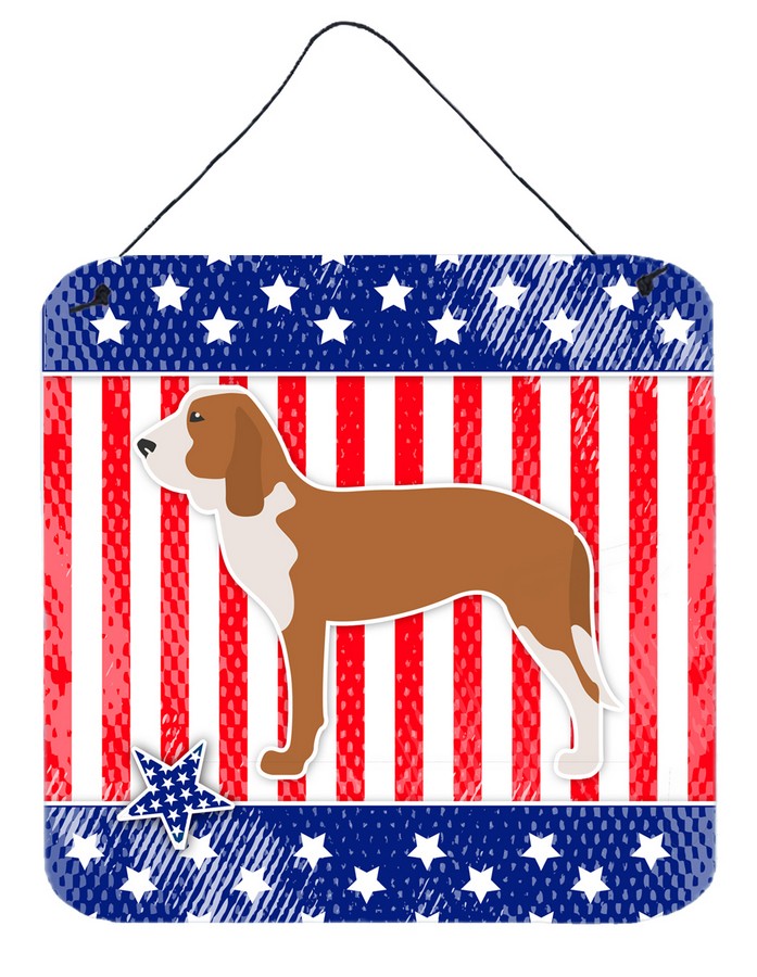 USA Patriotic Spanish Hound Wall or Door Hanging Prints