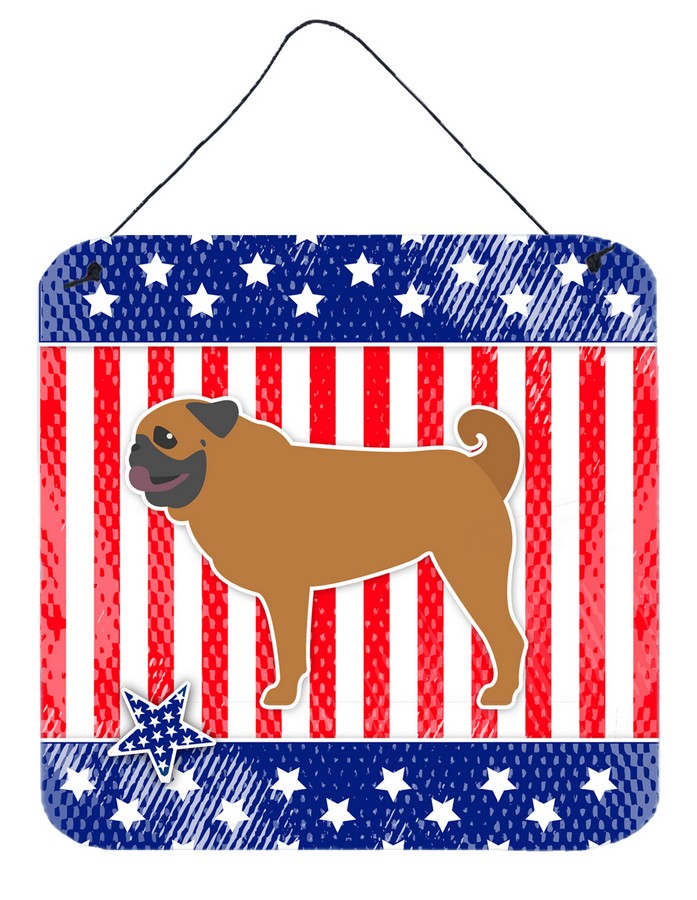 USA Patriotic Pug Wall or Door Hanging Prints