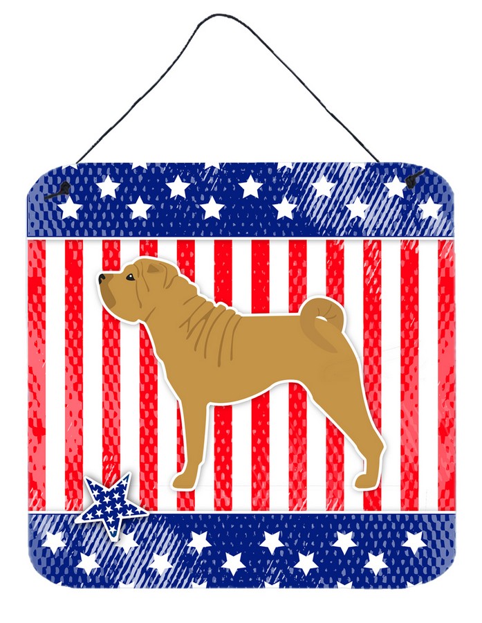 USA Patriotic Shar Pei Wall or Door Hanging Prints